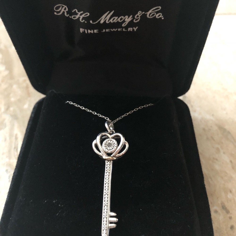 Macy’s key pendant necklace